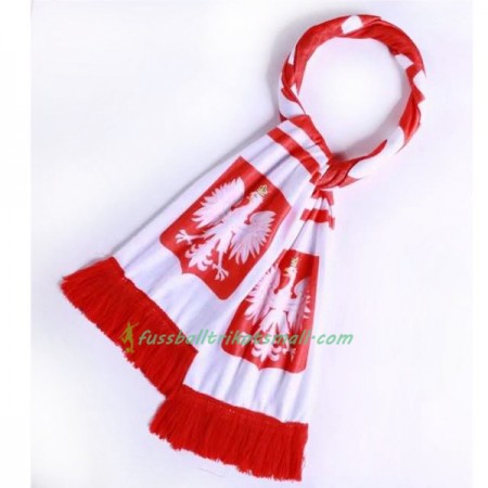 Polen WM 2018 Schal Weiß Rot